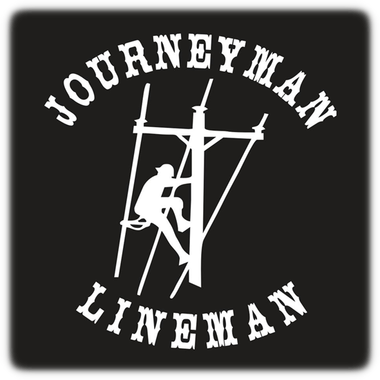 journeyman. Journeyman Lineman Vinyl Decal